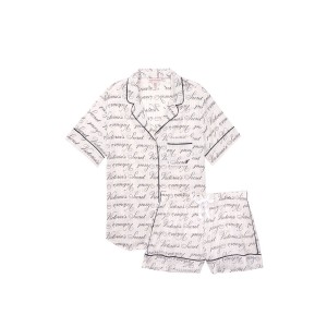 Пижама Victoria’s Secret Cotton Short PJ Set logo VS