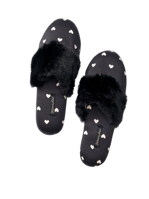 Домашние тапочки Victoria’s Secret Slippers Hearts print