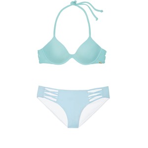 Купальник Victoria’s Secret PINK Top & Bikini Strappy panty Sky Blue