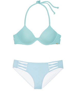 Купальник Victoria’s Secret PINK Top & Bikini Strappy panty Sky Blue