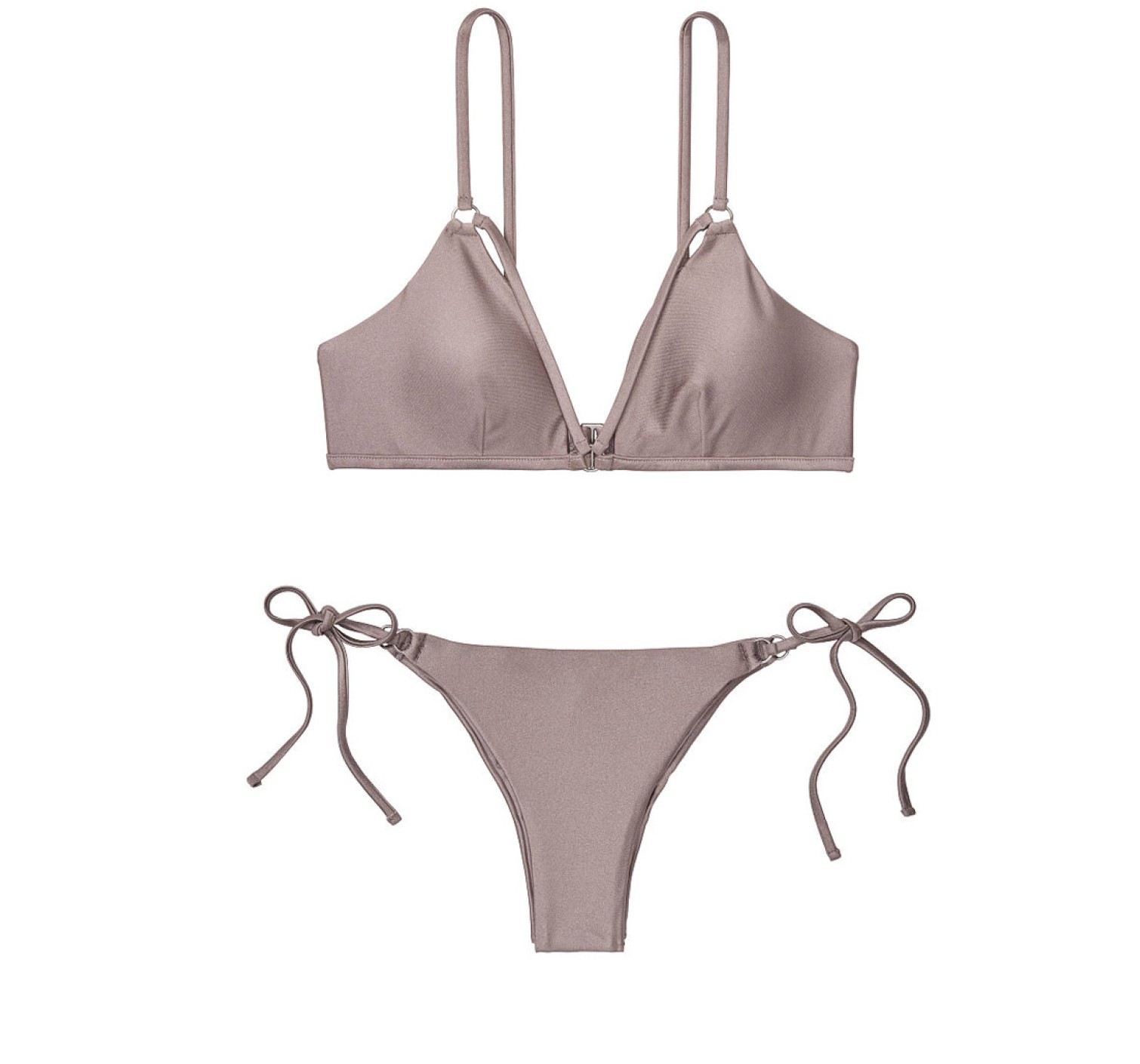 Купальник Victoria’s Secret PINK Strappy Top & Brazilian panty Platinum