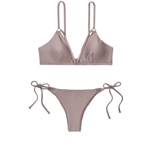 Купальник Victoria’s Secret PINK Strappy Top & Brazilian panty Platinum