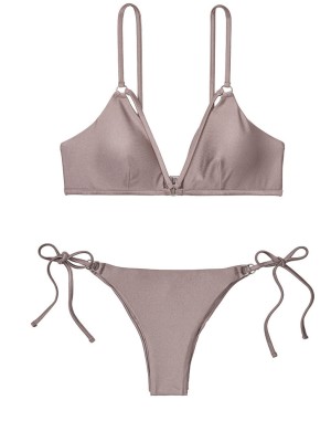 Купальник Victoria’s Secret PINK Strappy Top & Brazilian panty Platinum