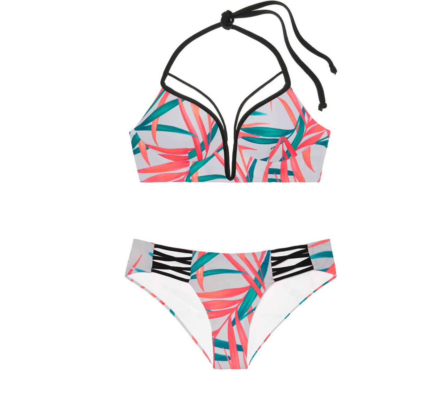 Купальник Victoria’s Secret PINK Strappy Top & Bikini panty Tropic print
