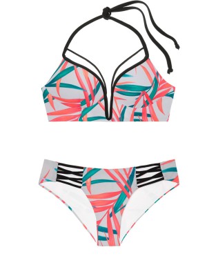 Купальник Victoria’s Secret PINK Strappy Top & Bikini panty Tropic print