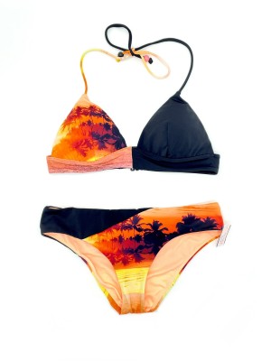 Купальник Victoria’s Secret Pink Tropic print Triangle Top M & Hipster panty