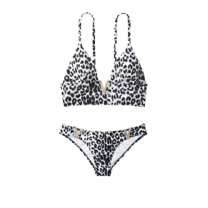 Купальник Виктория Сикрет V-hardware Bralette & Brazilian panty Animal print