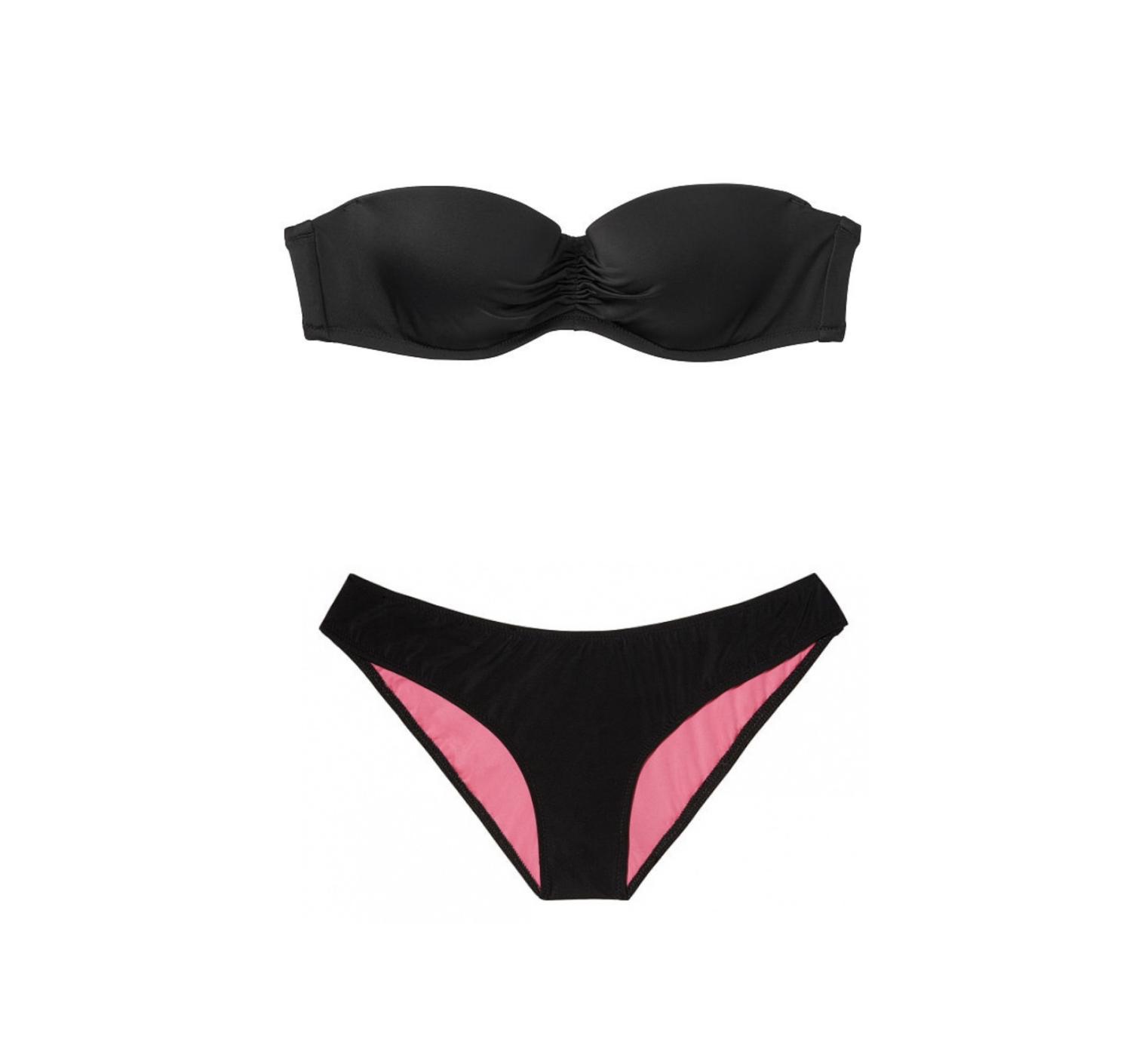Купальник бандо Victoria’s Secret Push-up Black