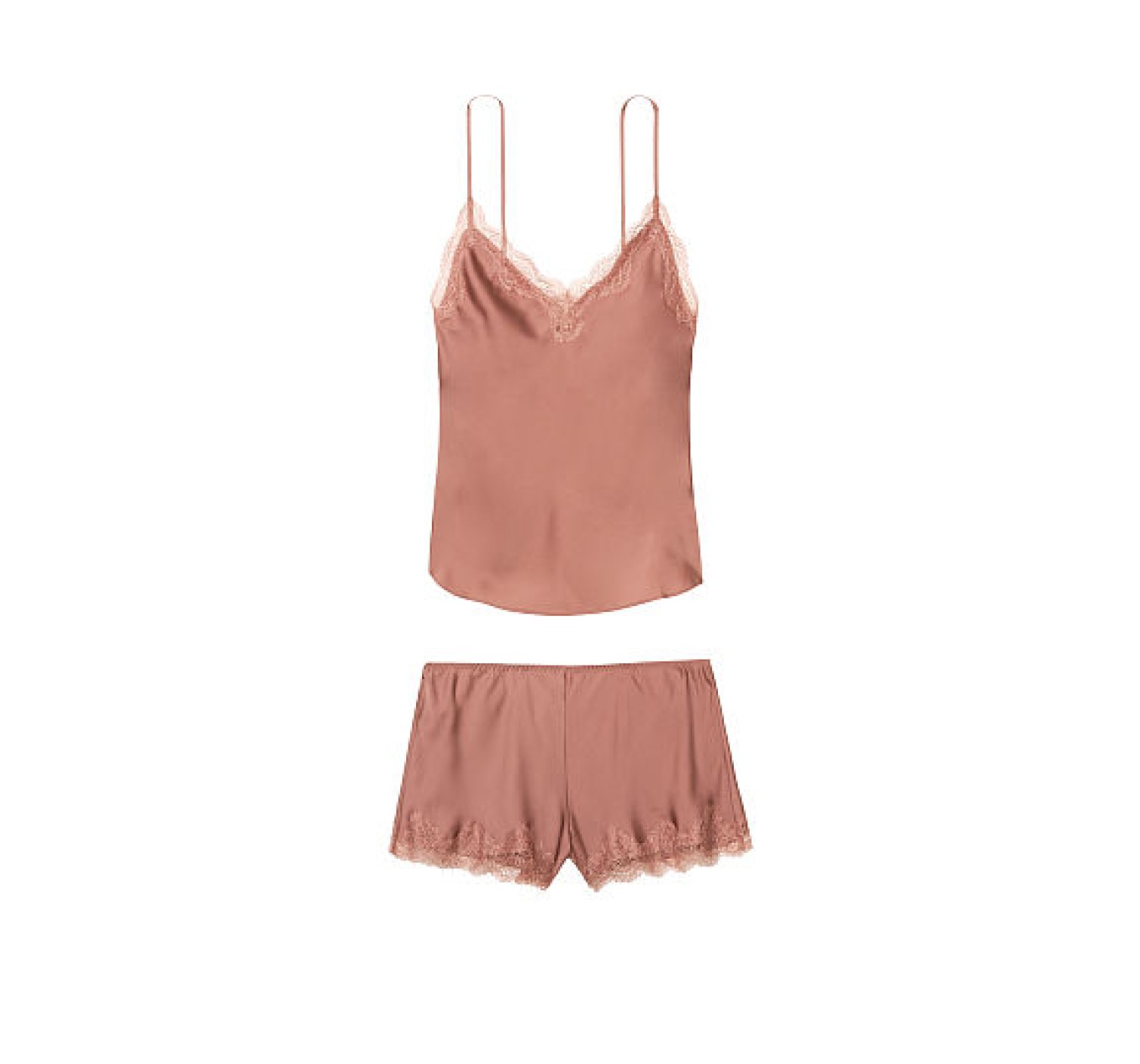 Піжама Victoria's Secret Satin Cami PJ Set Milk Chocolate