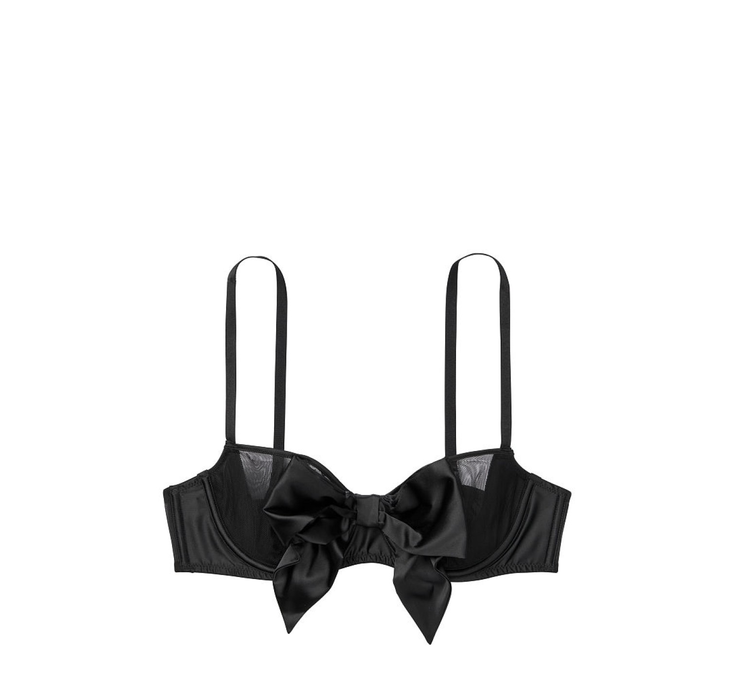 Комплект білизни DREAM ANGELS Black Lace-up Balconette Bustier & Thong panty