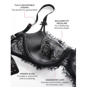 Комплект білизни DREAM ANGELS Lace-up Balconette Bustier & Cheekini panty