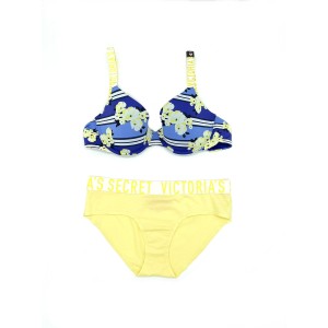 Комплект білизни Вікторія Сікрет Logo Bra T-shirt