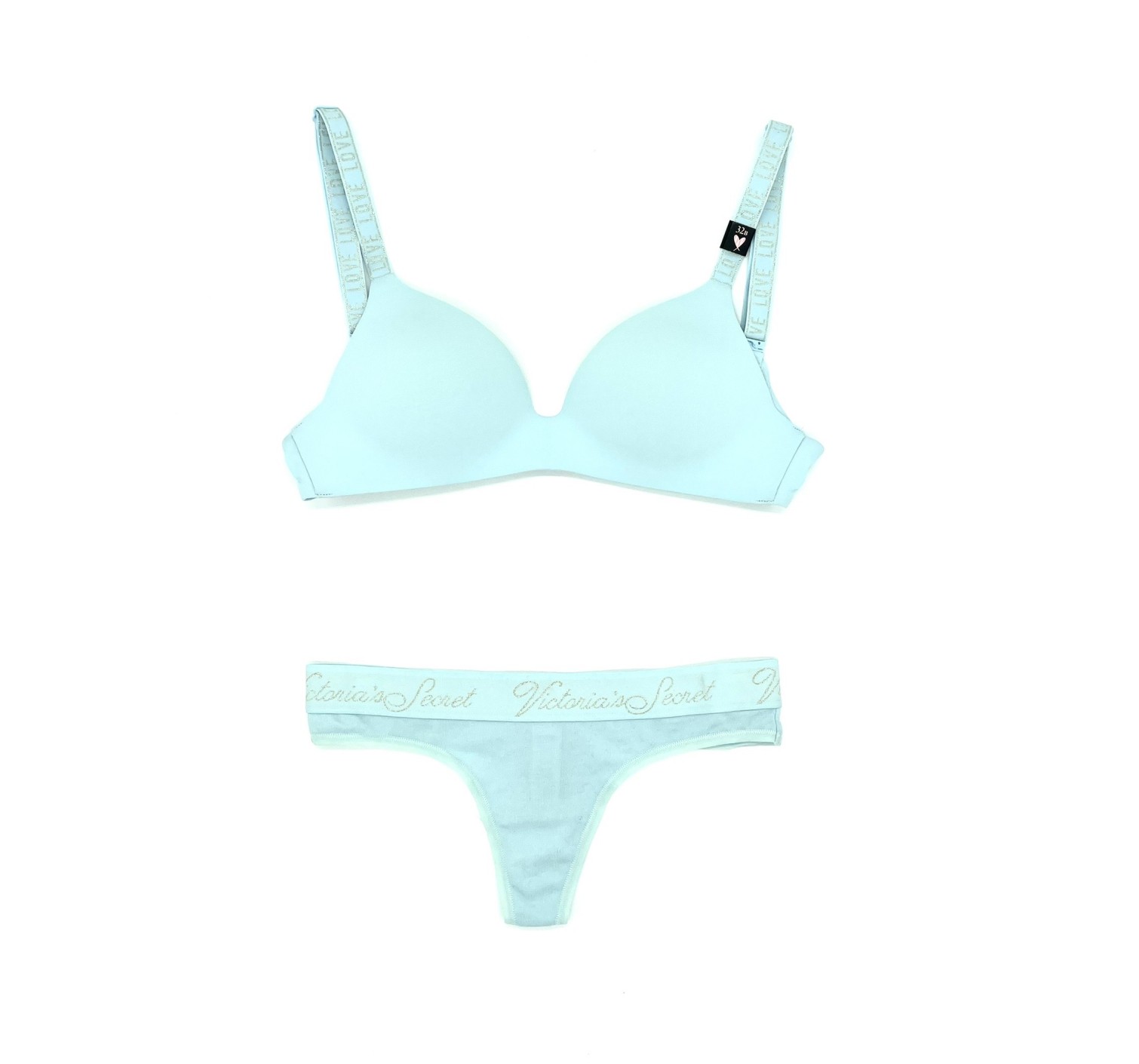 Комплект білизни Victoria's Secret T-shirt Lightly Lined Lurex straps