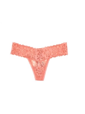 Трусики стринги Victoria’s Secret Coral Lace Thong panty