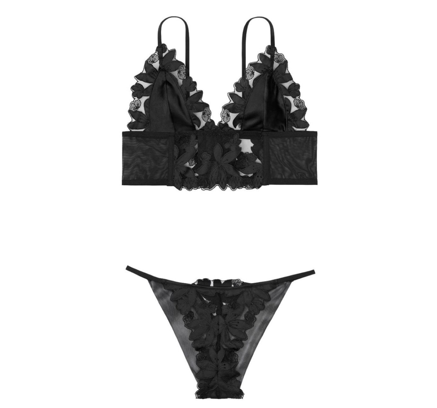 Комплект білизни Victoria's Secret Luxe Lingerie Floral Embroidered