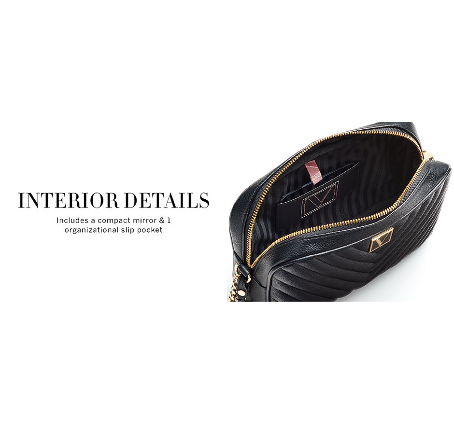Сумка Вікторія Сікрет The Victoria Top Zip crossbody V-logo