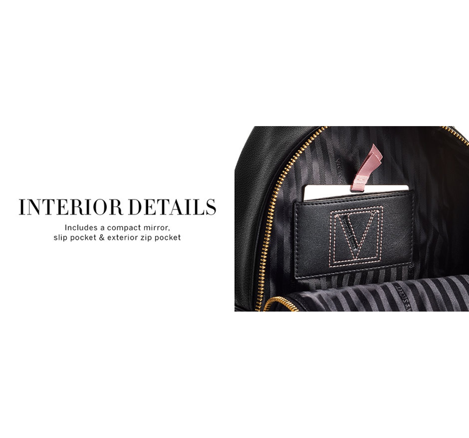 Рюкзак Victoria’s Secret The Victoria Small Backpack Stud Black Lily