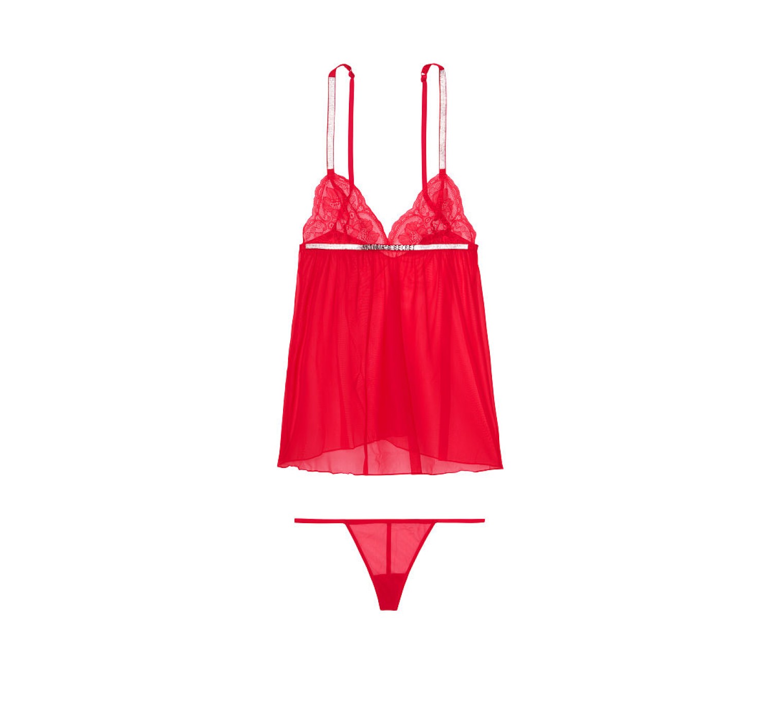 Пеньюар Victoria’s Secret Very Sexy Shine Strap Babydoll Lipstick
