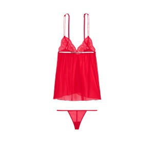 Пеньюар Victoria’s Secret Very Sexy Shine Strap Babydoll Lipstick