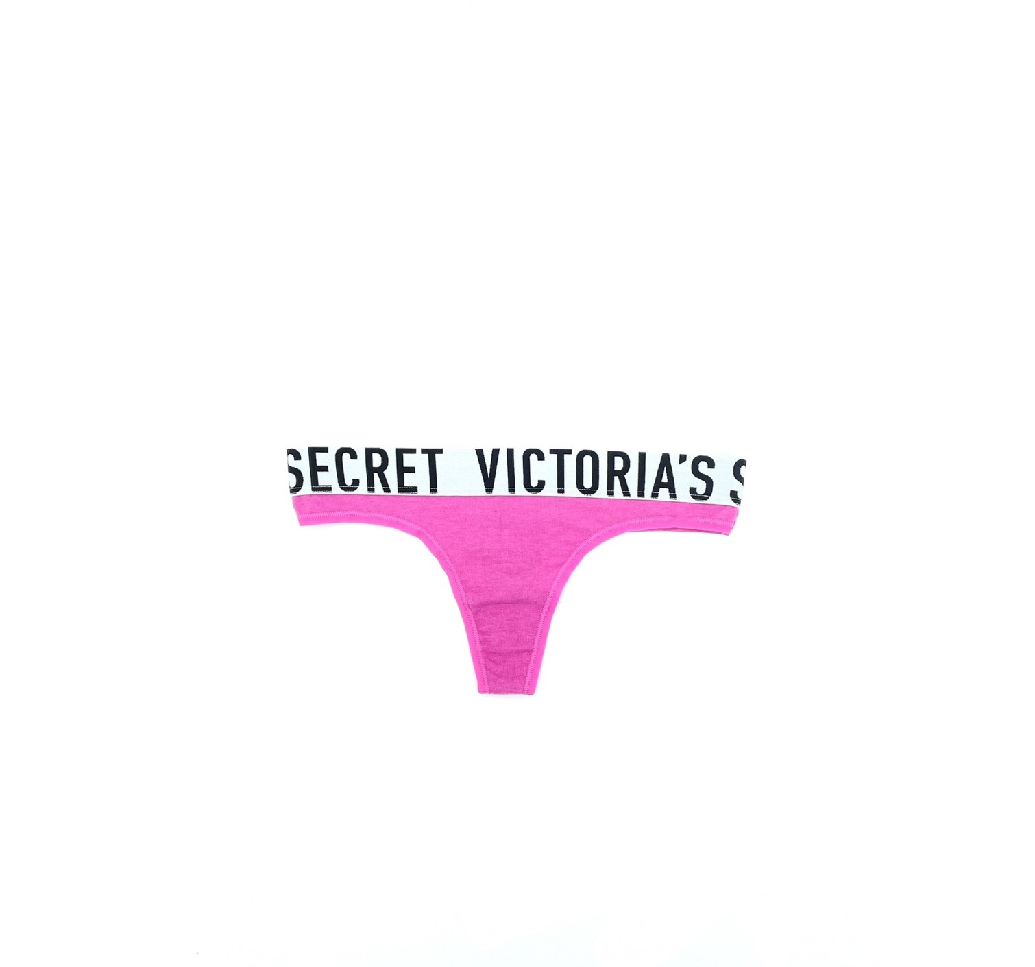 Трусики стрінги Victoria's Secret Cotton Pink Thong panty logo VS