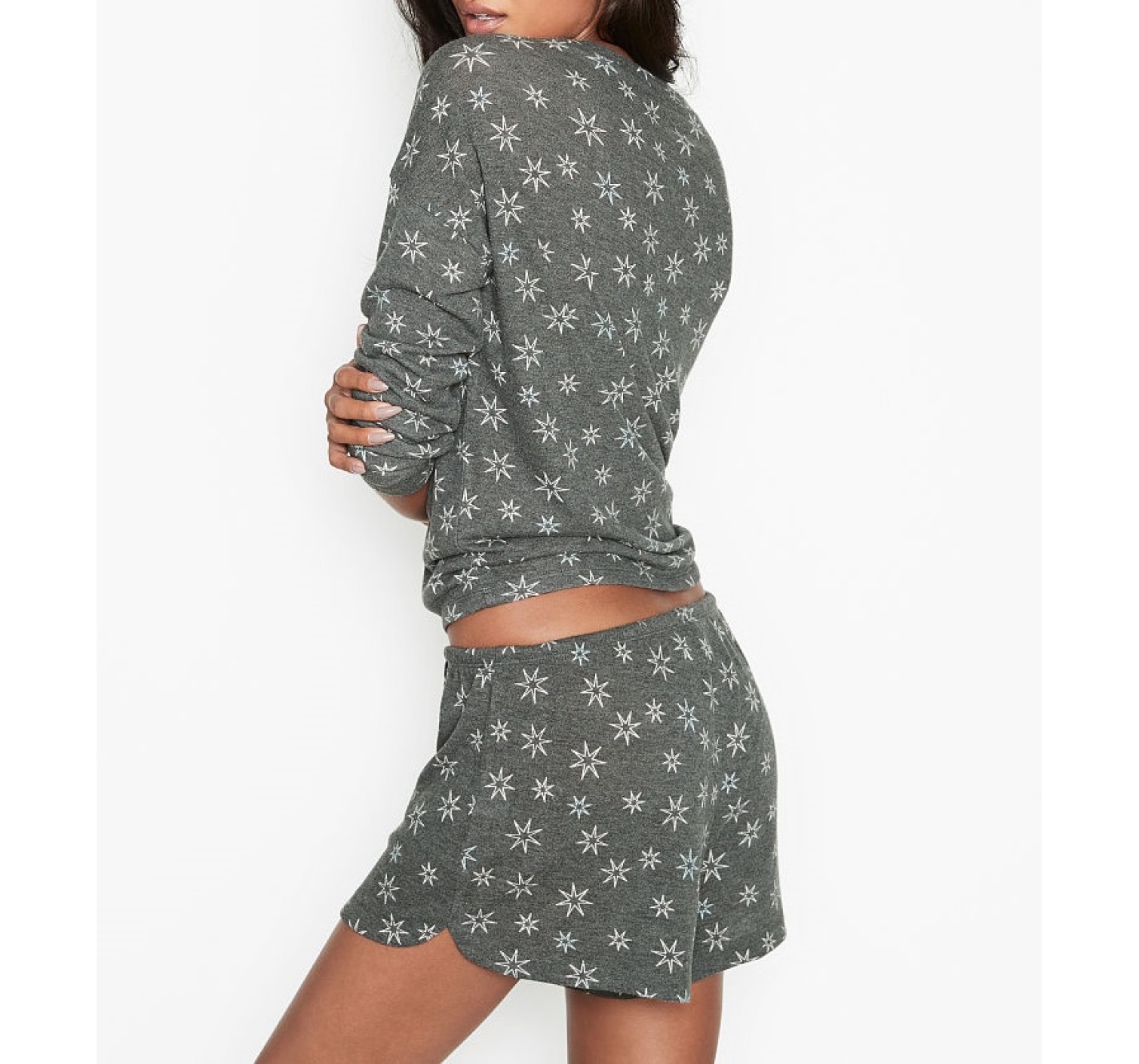 Піжама Victoria's Secret Cozy Short PJ Set stars print