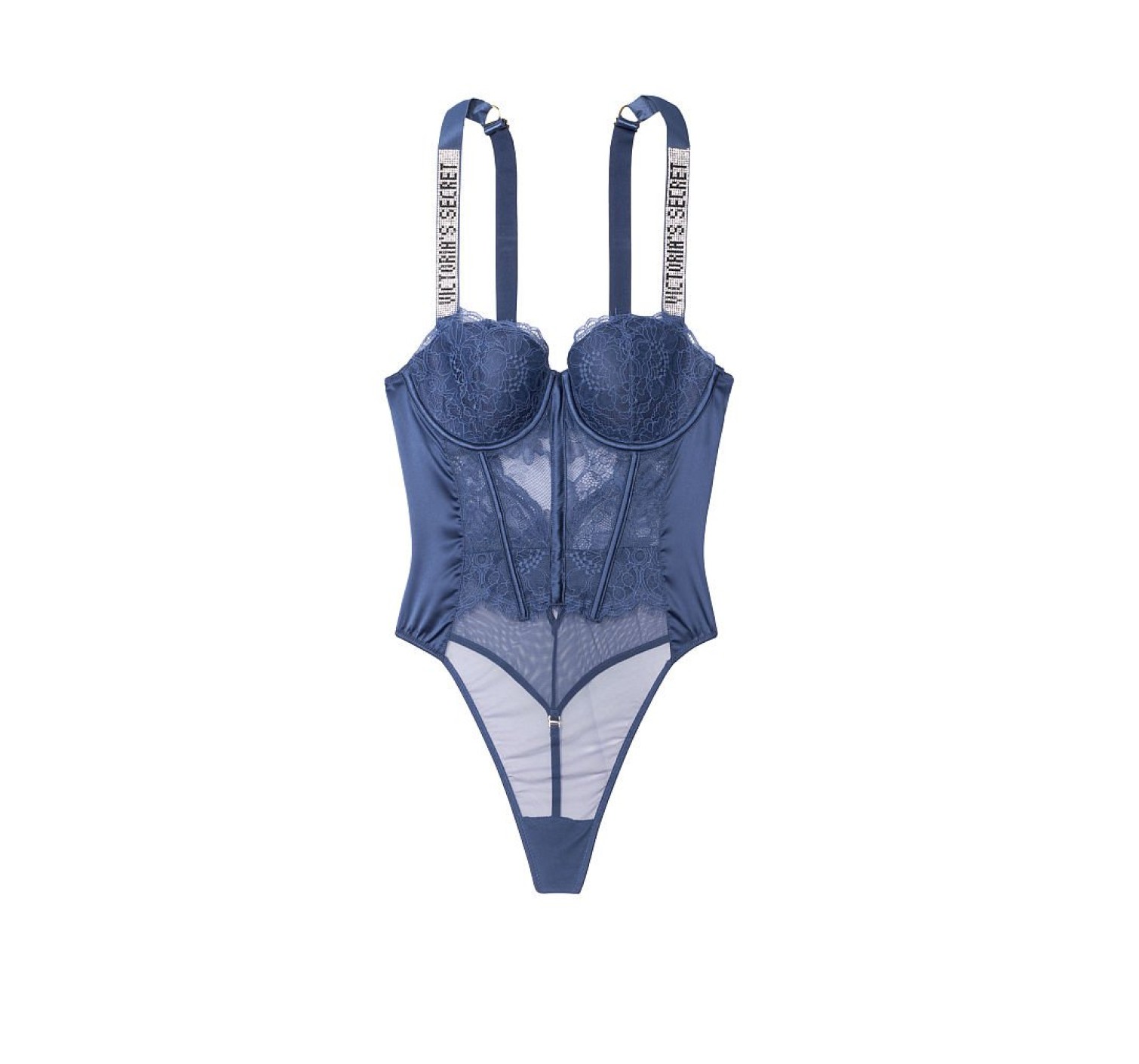 Боді Вікторія Секрет Very Sexy Logo Shine Strap Teddy
