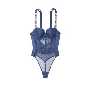Боді Вікторія Секрет Very Sexy Logo Shine Strap Teddy