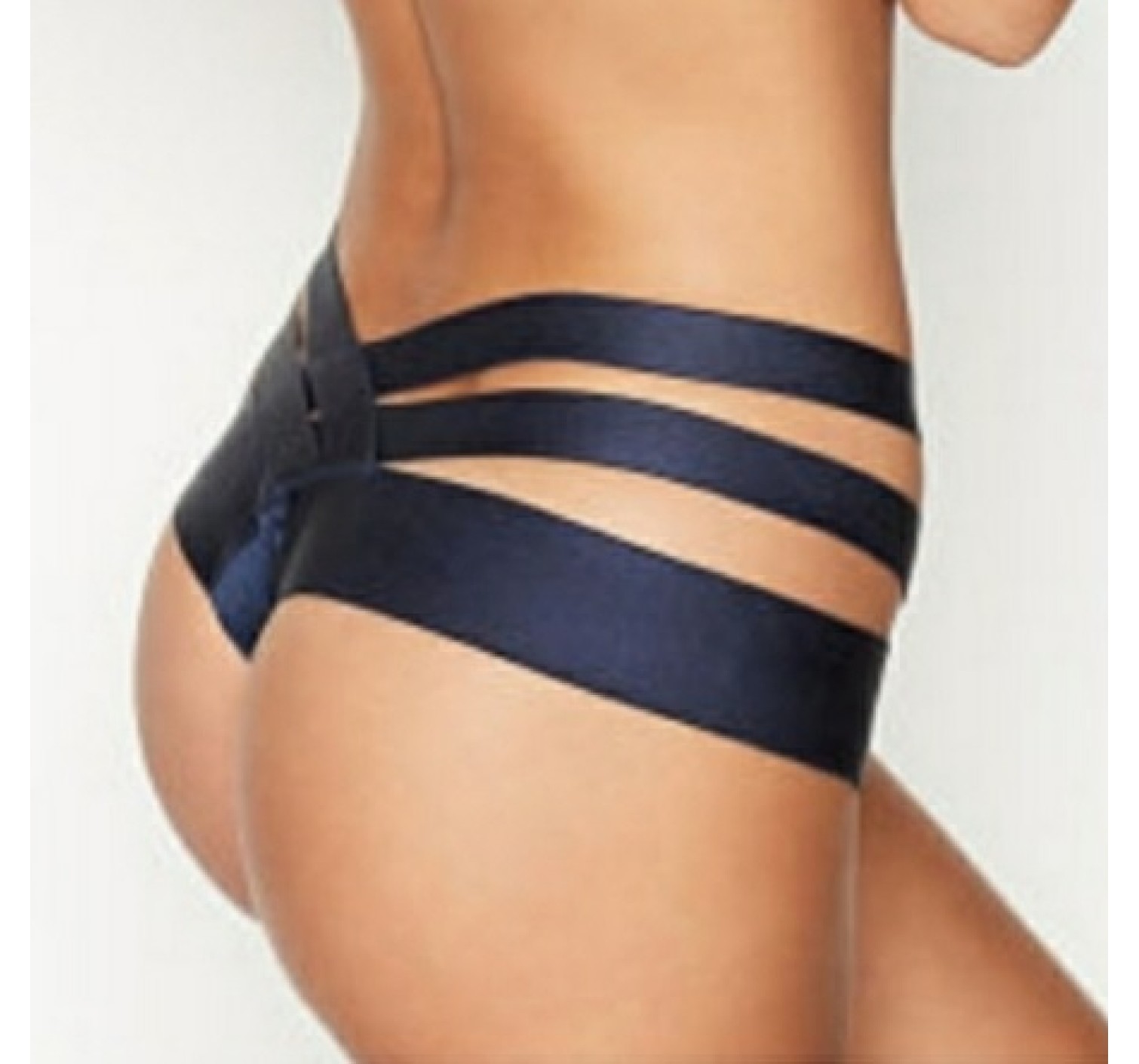 Трусики Victoria's Secret Banded Strappy Cheeky Panty Navy blue