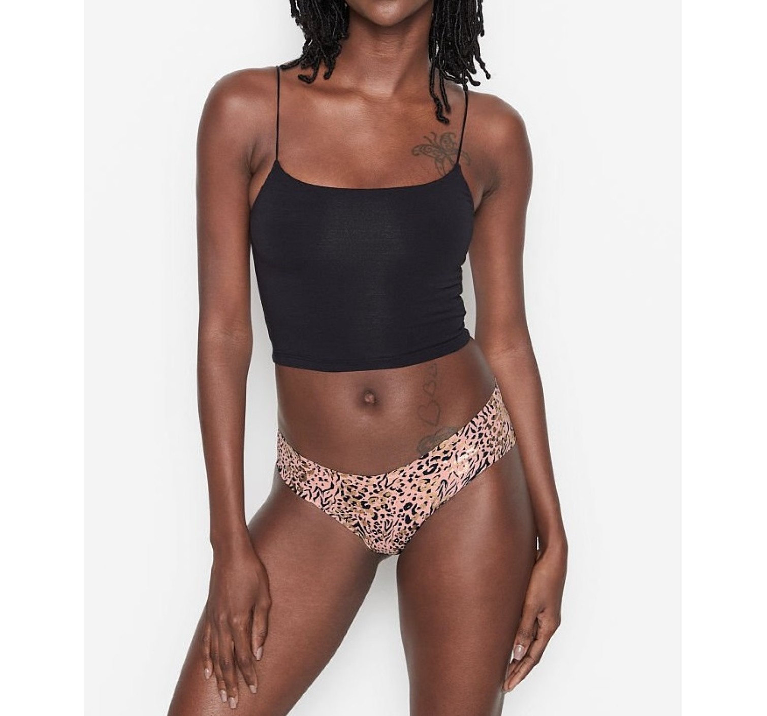 Трусики безшовні Вікторія No show Cheeky Panty Leo print shimmer