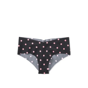 Трусики бесшовные Виктория Сикрет No show Cheeky Panty Pink dot