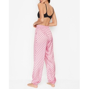 Пижама Victoria’s Secret Satin Cami Pj Set Rose & Black dot