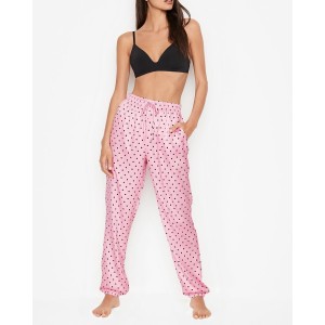 Пижама Victoria’s Secret Satin Cami Pj Set Rose & Black dot