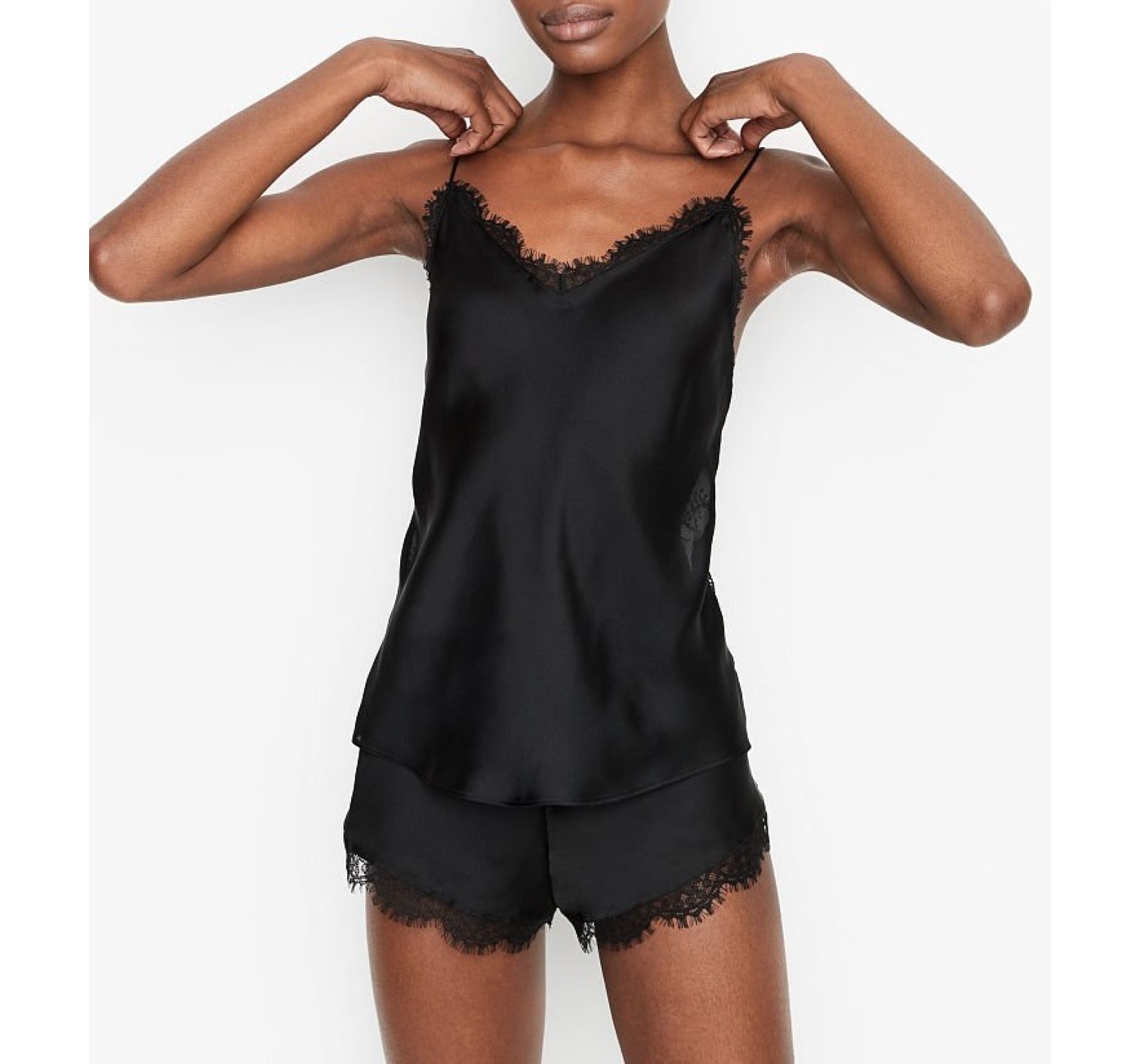 Піжама VS Cami Short PJ Set Black Lace