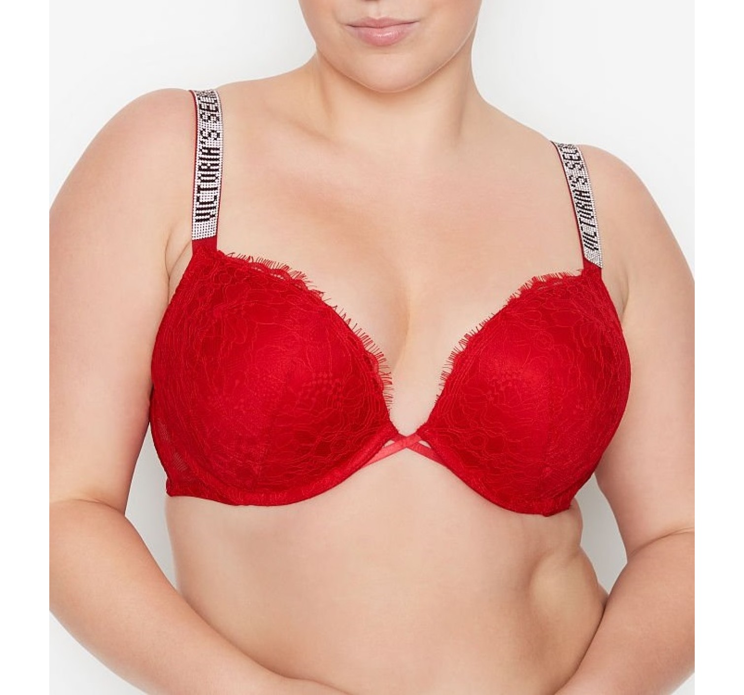 Красный бюстгальтер Виктория Сикрет Very Sexy Bombshell Add-2-cups Push-up Bra