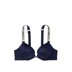 Бюстгальтер Виктория Сикрет Bombshell Add-2-cups Push-up Bra Noir Navy