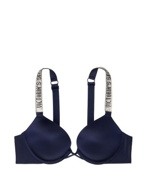 Бюстгальтер Виктория Сикрет Bombshell Add-2-cups Push-up Bra Noir Navy