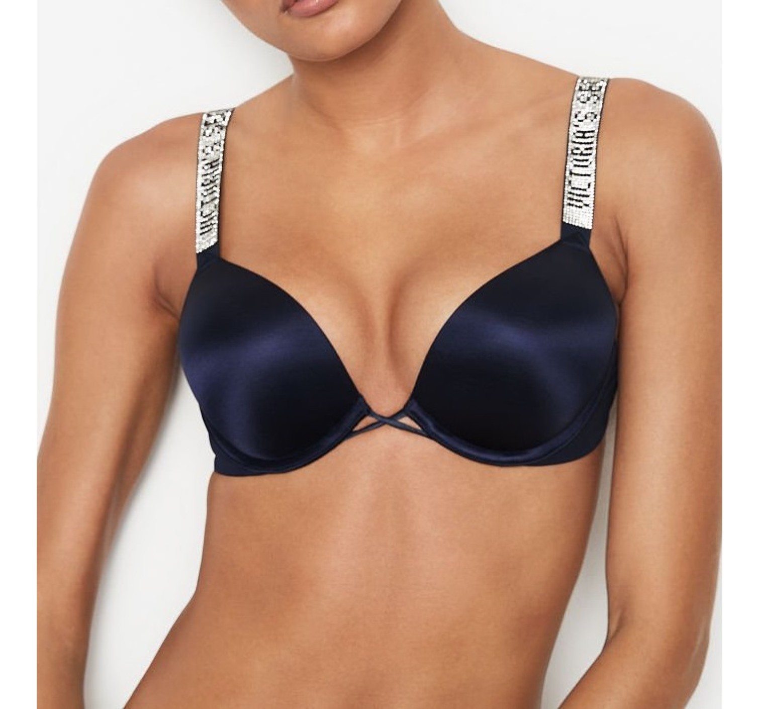 Бюстгальтер Виктория Сикрет Bombshell Add-2-cups Push-up Bra Noir Navy