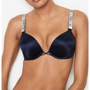 Бюстгальтер Виктория Сикрет Bombshell Add-2-cups Push-up Bra Noir Navy