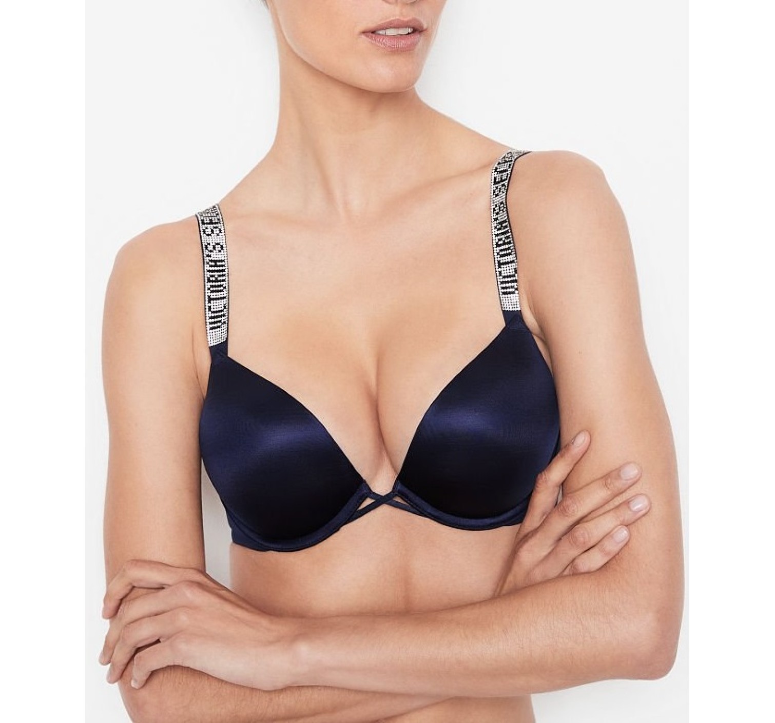 Бюстгальтер Виктория Сикрет Bombshell Add-2-cups Push-up Bra Noir Navy