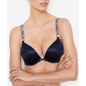 Бюстгальтер Виктория Сикрет Bombshell Add-2-cups Push-up Bra Noir Navy