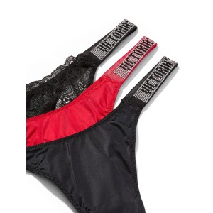 Подарочный набор Виктория Сикрет Shine Strap Thong Panty Box Set