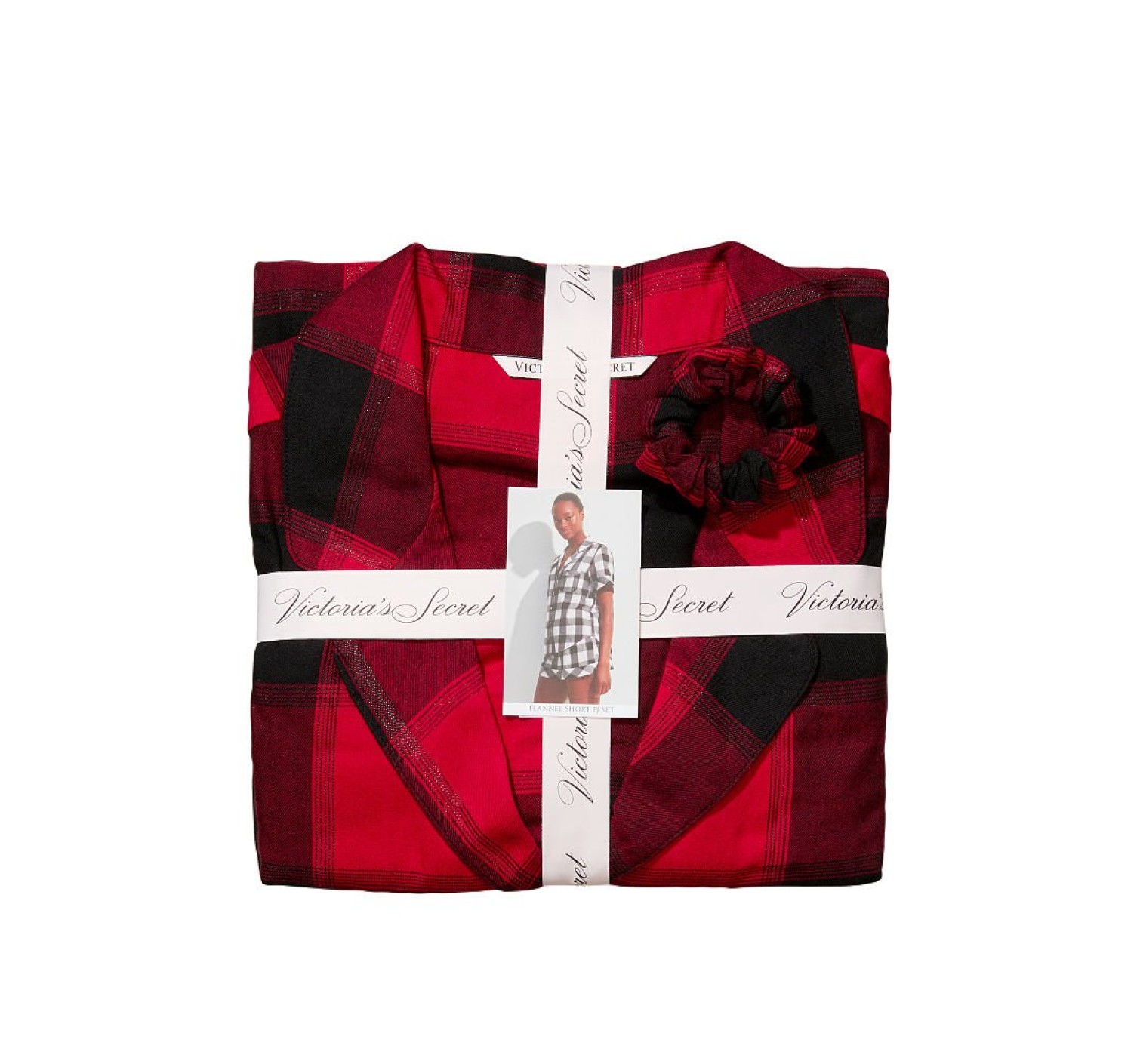 Піжама Victoria's Secret Flannel Short PJ Set Red plaid