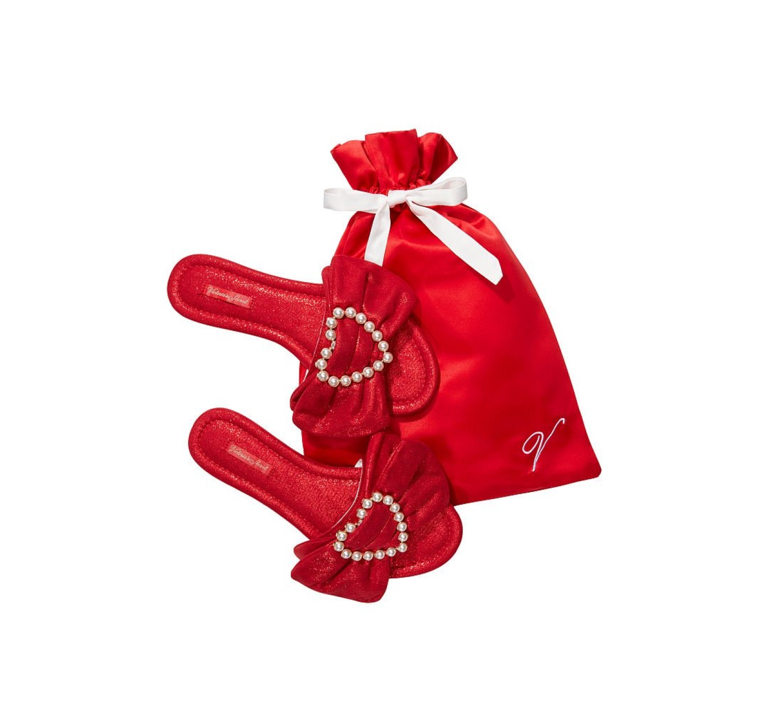 Домашні капці Victoria's Secret Satin Bow Slide Slippers