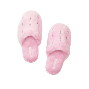 Домашні капці Victoria's Secret Logo Faux Fur Slippers