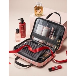 ТРЭВЕЛ КЕЙС ВИКТОРИЯ СИКРЕТ - Signature Stripe Jetsetter Travel Case PINK