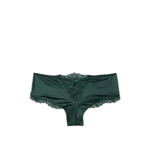 Трусики чіки VS Cheeky Panty Green Lace-Up