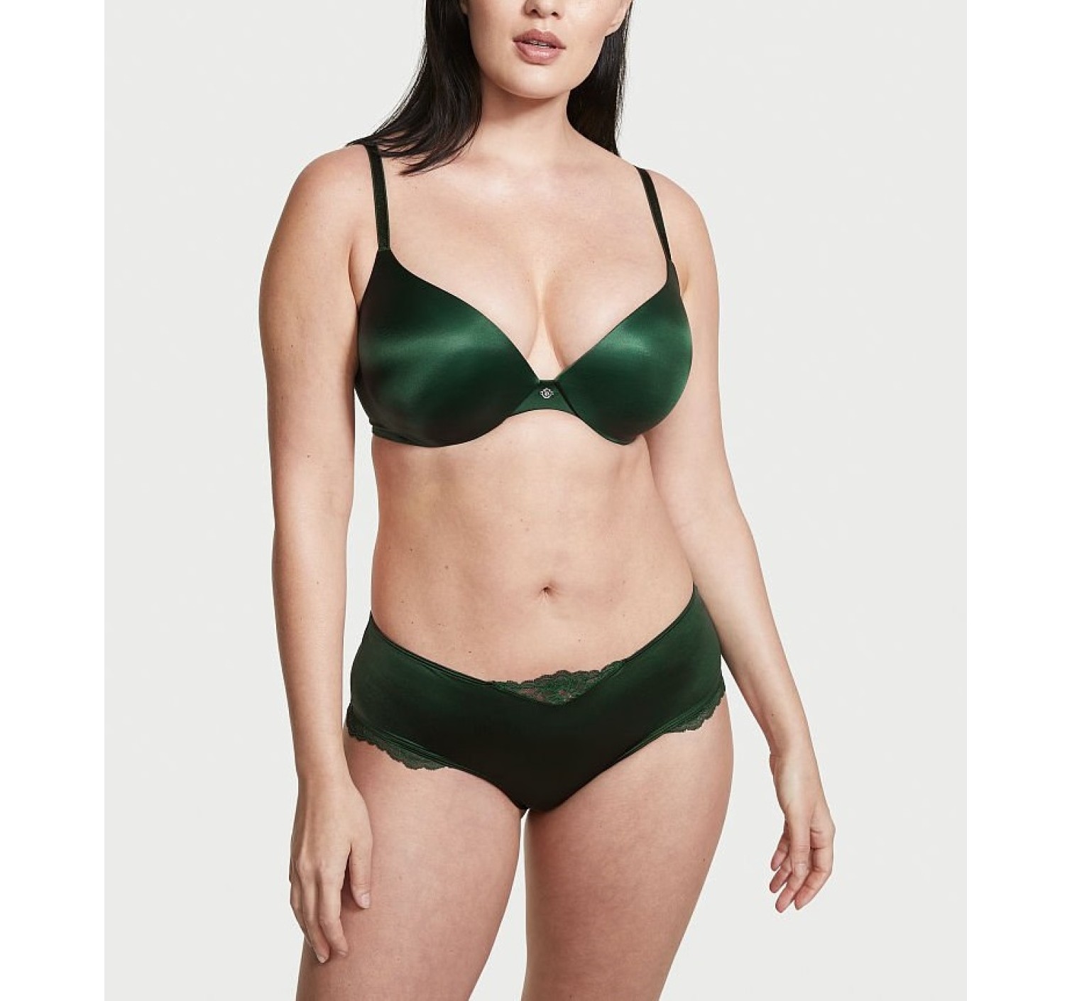 Трусики чіки VS Cheeky Panty Green Lace-Up
