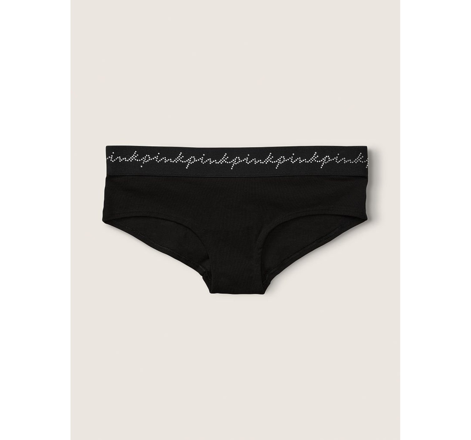 Трусики хіпстер PINK Rhinestone logo Hipster Panty