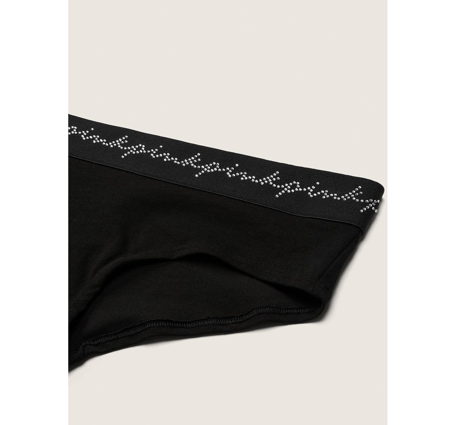 Трусики хіпстер PINK Rhinestone logo Hipster Panty