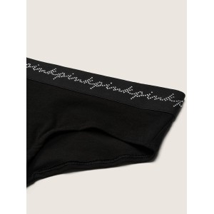 Трусики хіпстер PINK Rhinestone logo Hipster Panty
